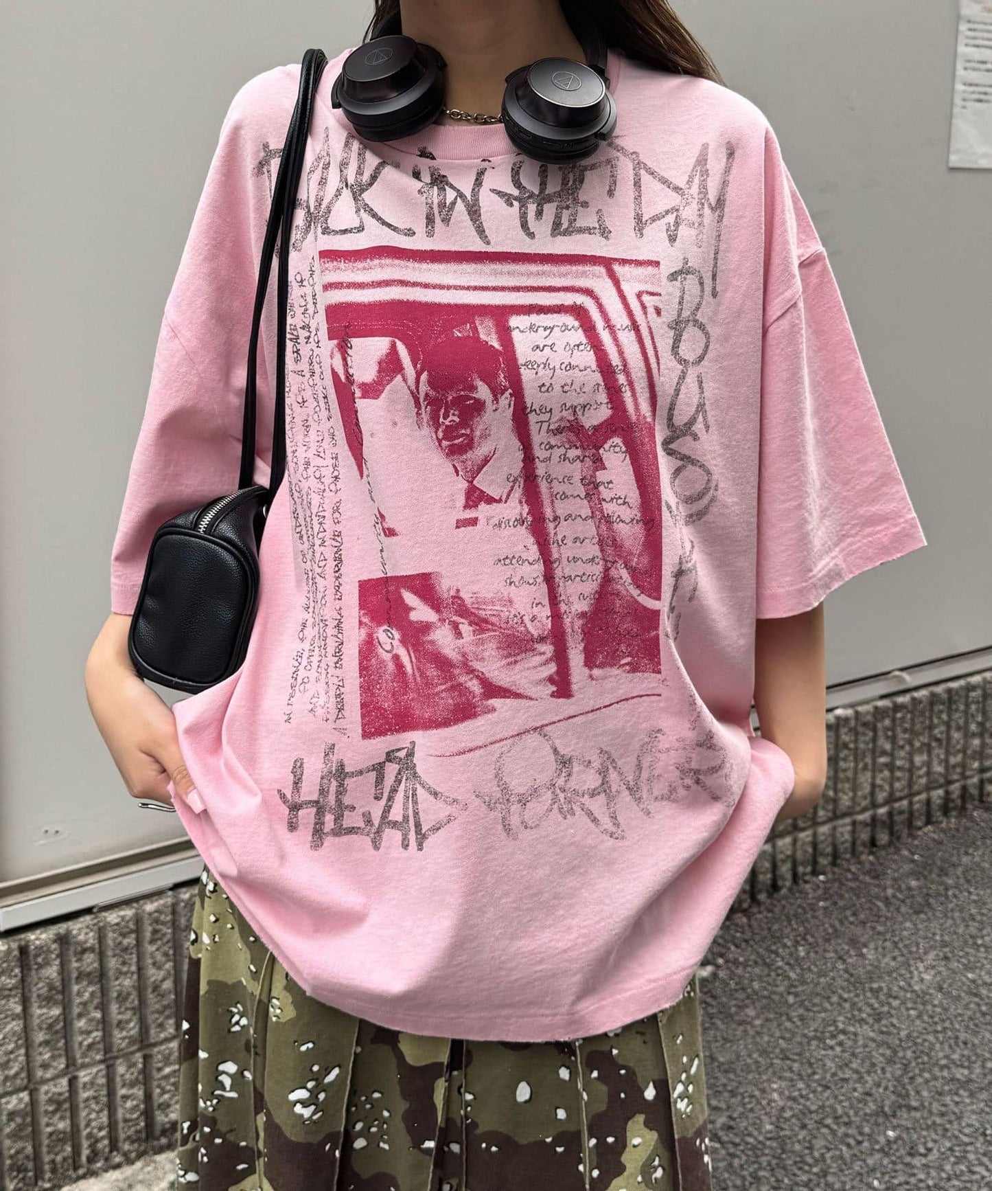 【複製標籤 / 複製品牌】混合復古褪色T恤