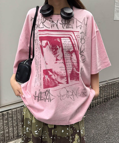 【複製標籤 / 複製品牌】混合復古褪色T恤