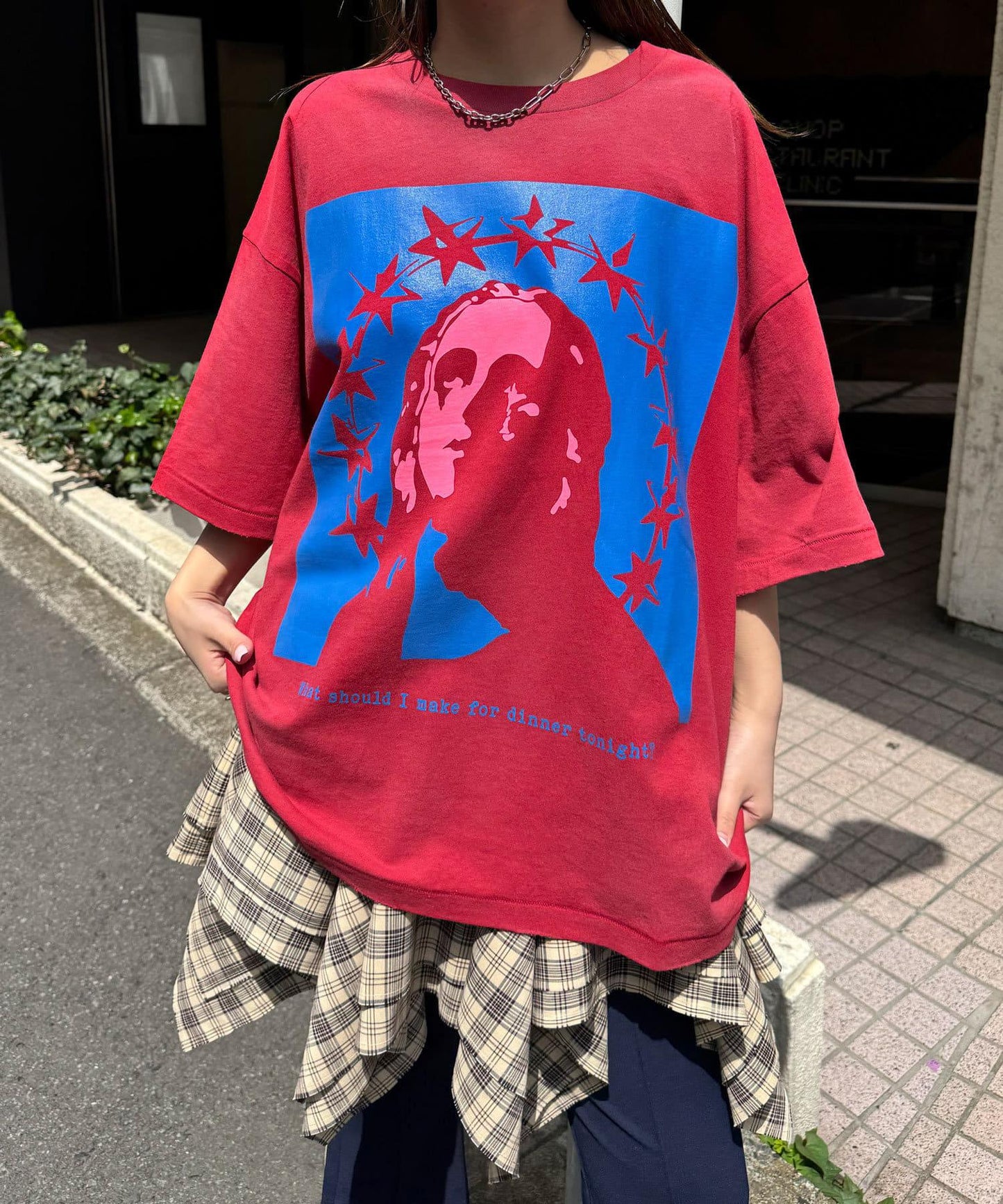 【複製標籤 / 複製品牌】混合復古褪色T恤