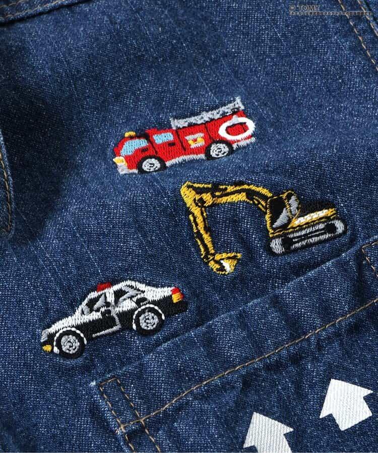 TOMICA×BREEZE 牛仔揹帶褲