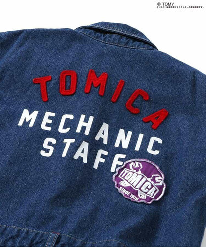 TOMICA×BREEZE 牛仔揹帶褲