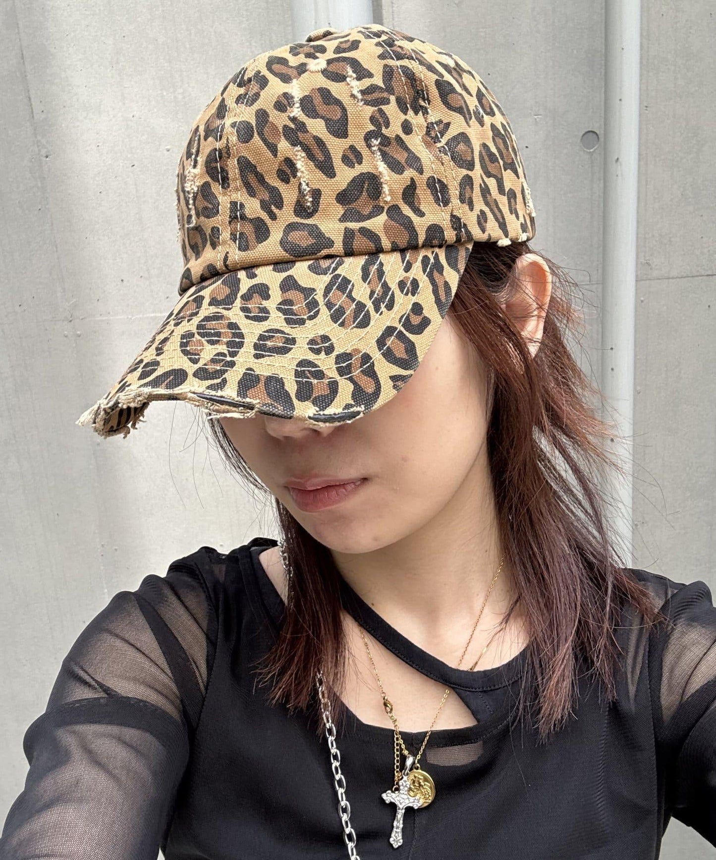 豹紋帽