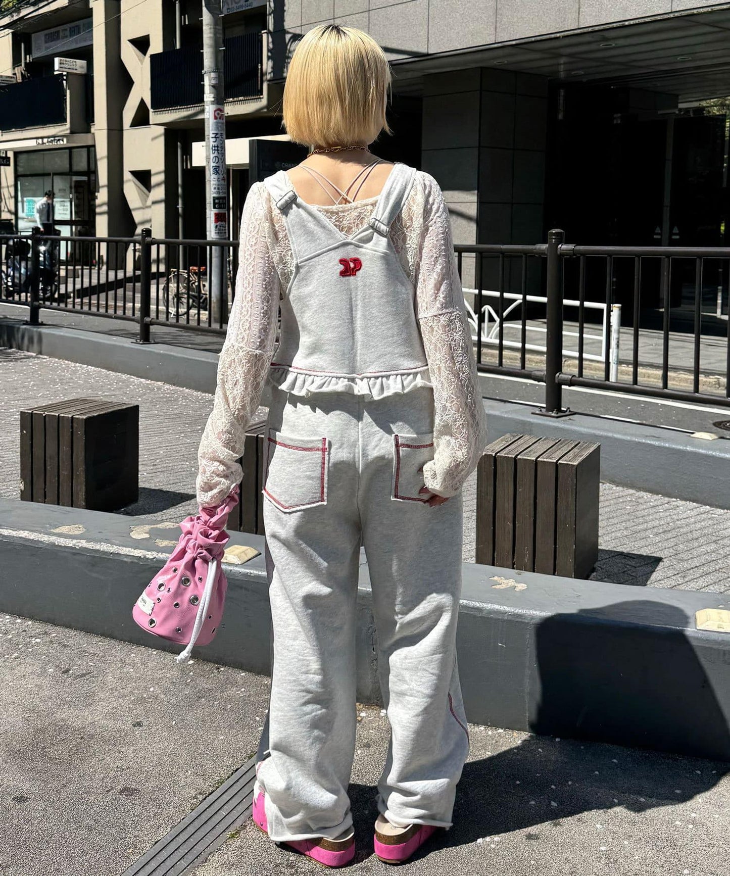 衛衣荷葉邊連體褲
