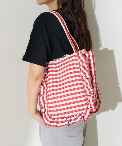 聯名 格子紋 托特包