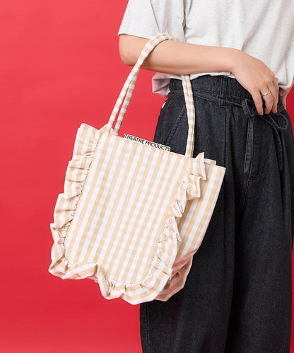 聯名 格子紋 托特包