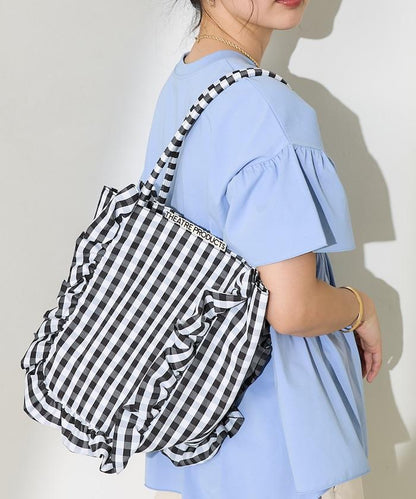 聯名 格子紋 托特包