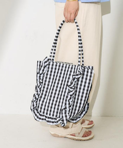 聯名 格子紋 托特包