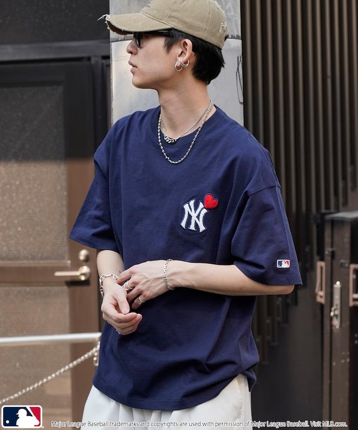 聯名 MLB 心形標誌相良刺繡T恤