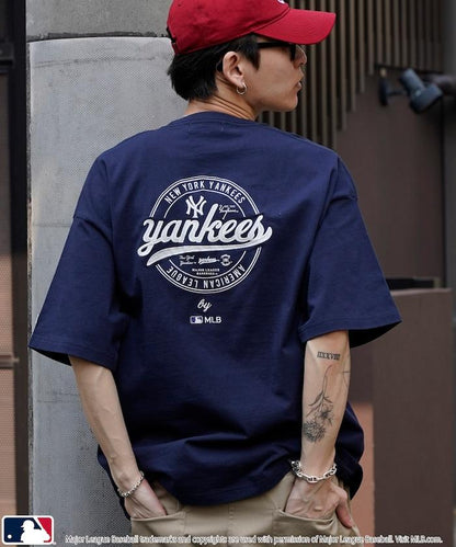 聯名 MLB 圓形標誌圖案T恤