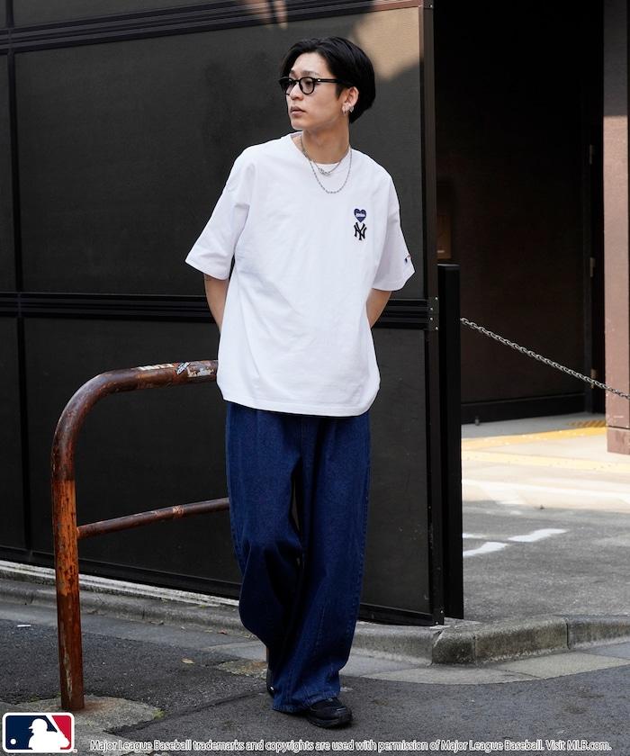 聯名 MLB 心形標誌刺繡T恤