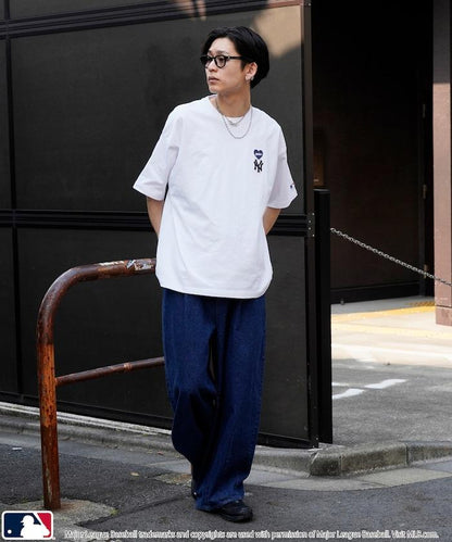 聯名 MLB 心形標誌刺繡T恤
