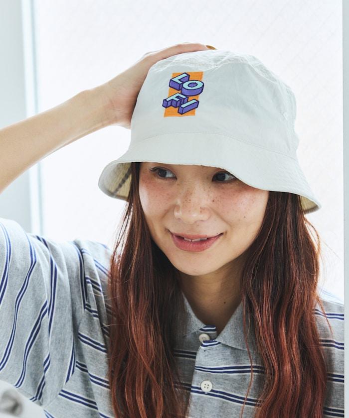 尼龍刺繡漁夫帽