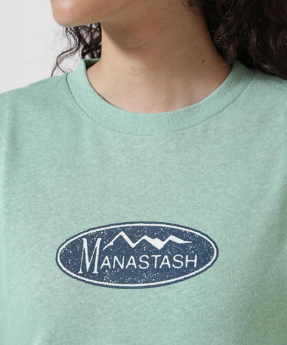 MANASTASH 大麻 T 恤 拼接