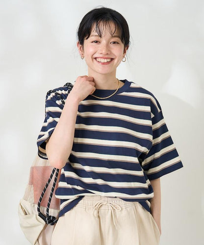 條紋寬鬆T恤