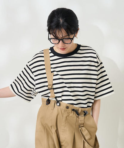條紋寬鬆T恤