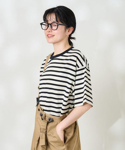 條紋寬鬆T恤