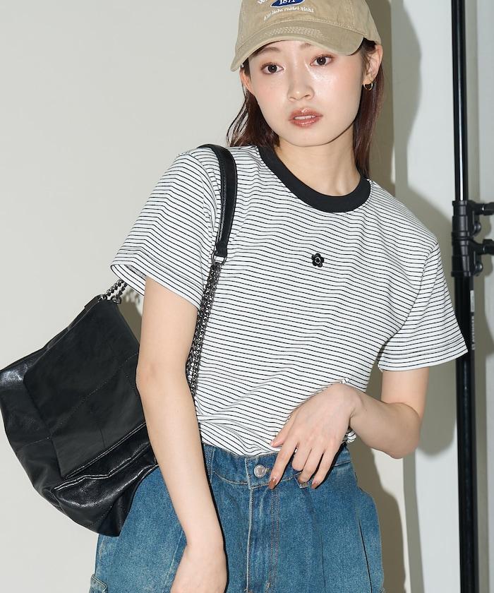 一點刺繡logo T恤