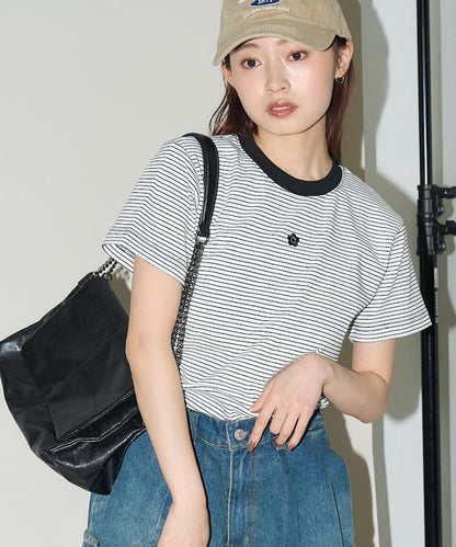 一點刺繡logo T恤