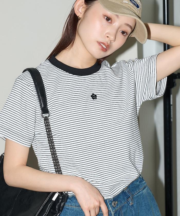 一點刺繡logo T恤