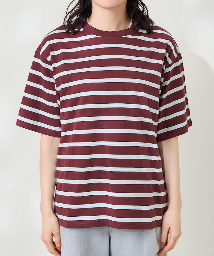 條紋寬鬆T恤