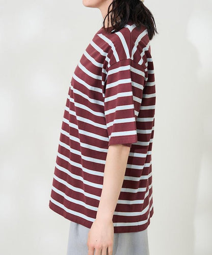 條紋寬鬆T恤