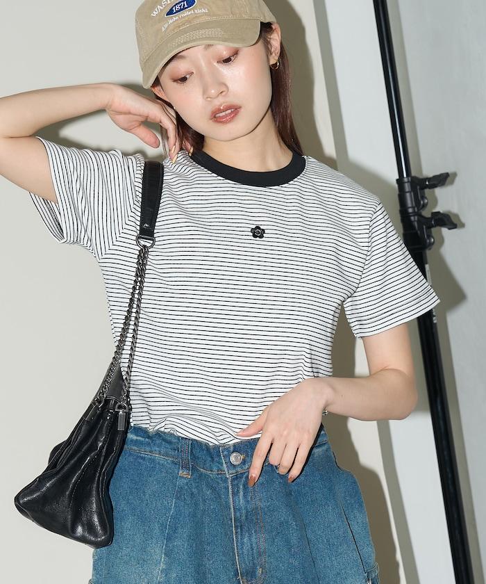 一點刺繡logo T恤