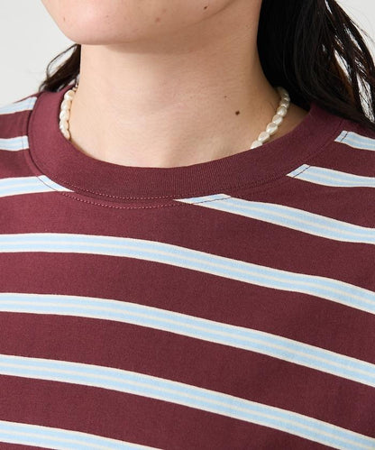 條紋寬鬆T恤