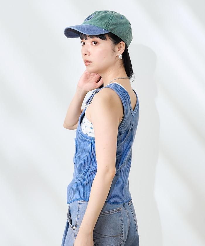 粉末漂白 軍裝風連體背心