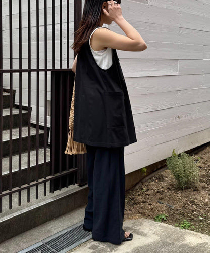無領亞麻混紡外套