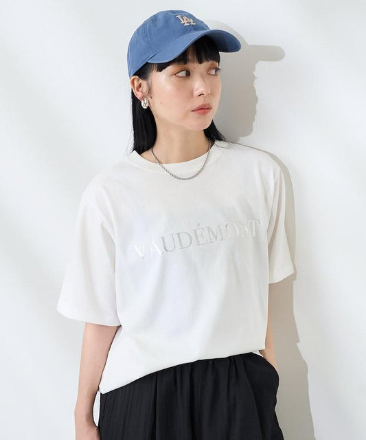 前後標誌箔印T恤