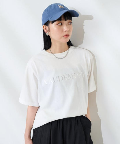 前後標誌箔印T恤