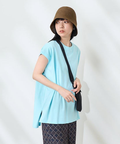 法式寬鬆袖長款上衣