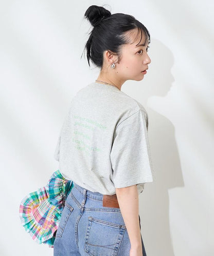 前後標誌箔印T恤