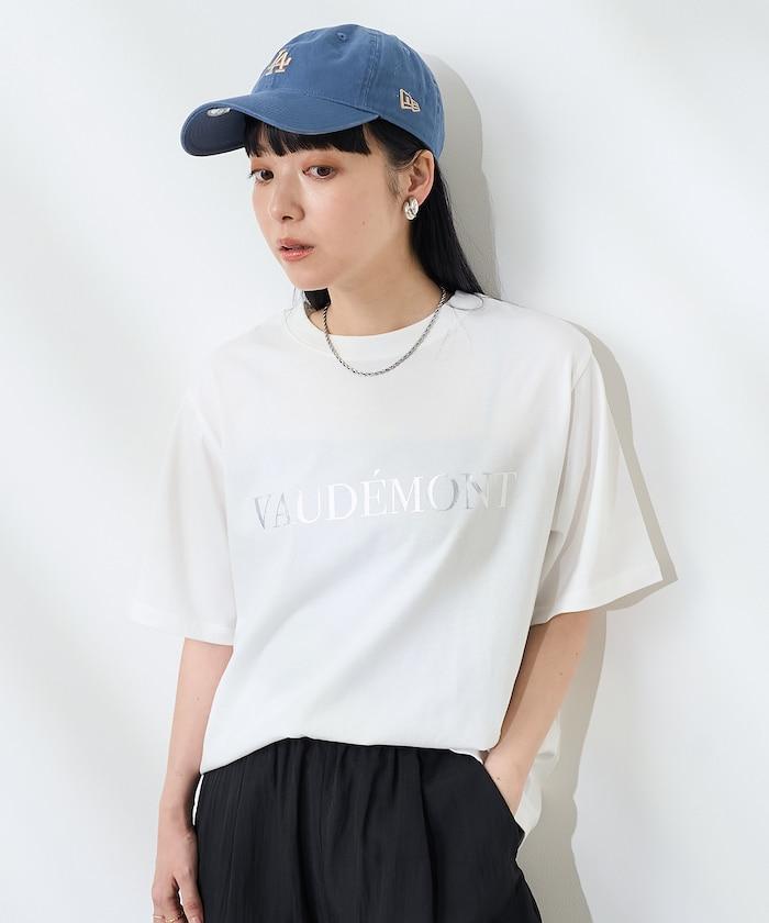 前後標誌箔印T恤