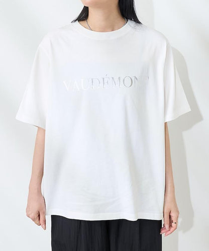 前後標誌箔印T恤