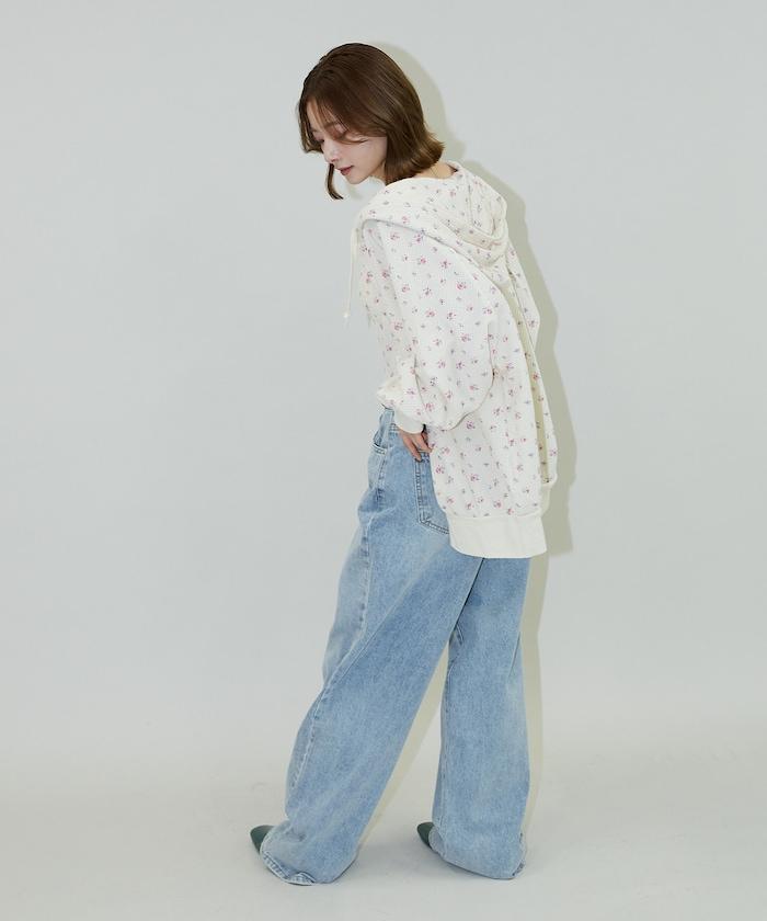 華夫格花紋雙拉鍊帽衫