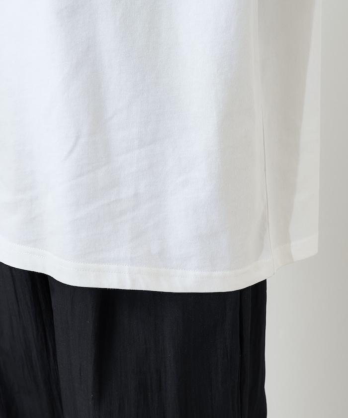 前後標誌箔印T恤