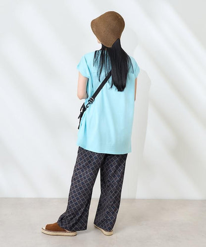 法式寬鬆袖長款上衣