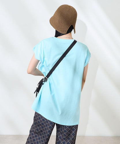 法式寬鬆袖長款上衣