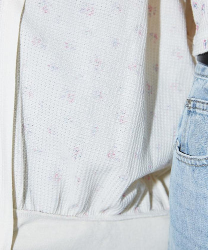 華夫格花紋雙拉鍊帽衫