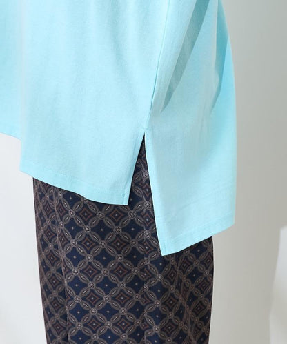 法式寬鬆袖長款上衣