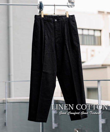 亞麻棉輕便休閒褲