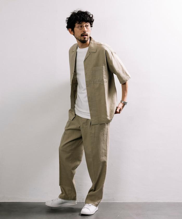 亞麻棉輕便休閒褲