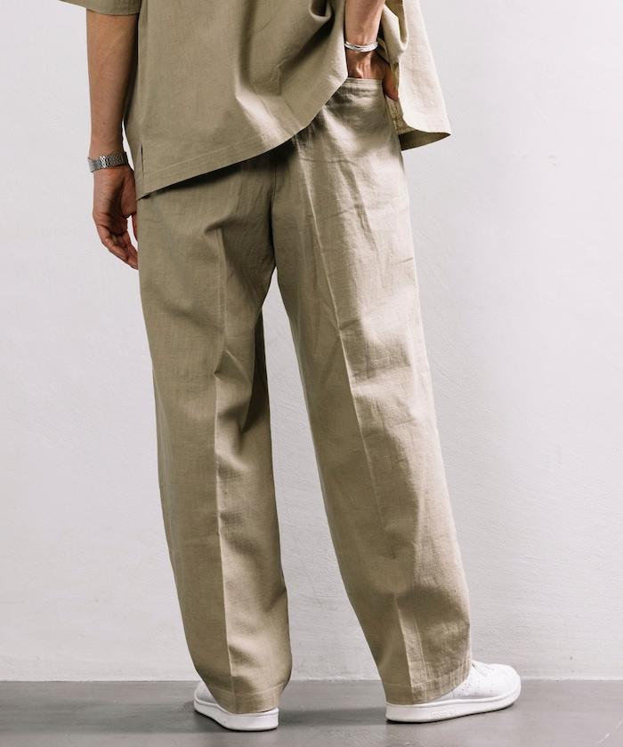 亞麻棉輕便休閒褲