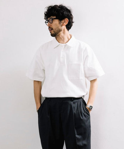 10.5盎司重量 短袖高領Polo領T恤