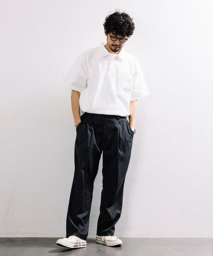 10.5盎司重量 短袖高領Polo領T恤