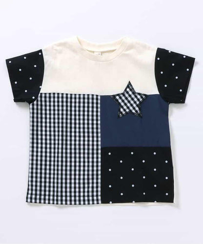 【連衣裙】拼接星星T恤