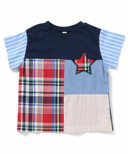 【連衣裙】拼接星星T恤