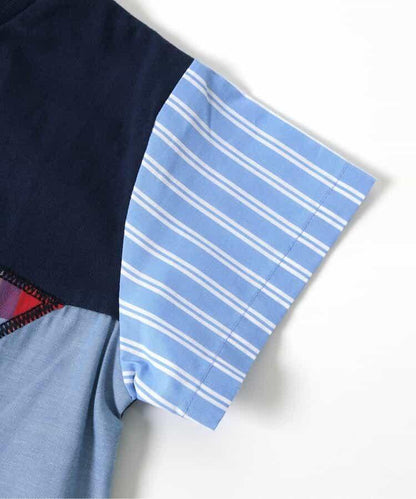 【連衣裙】拼接星星T恤