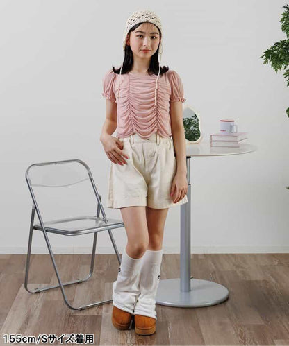 蝴蝶結口袋短褲